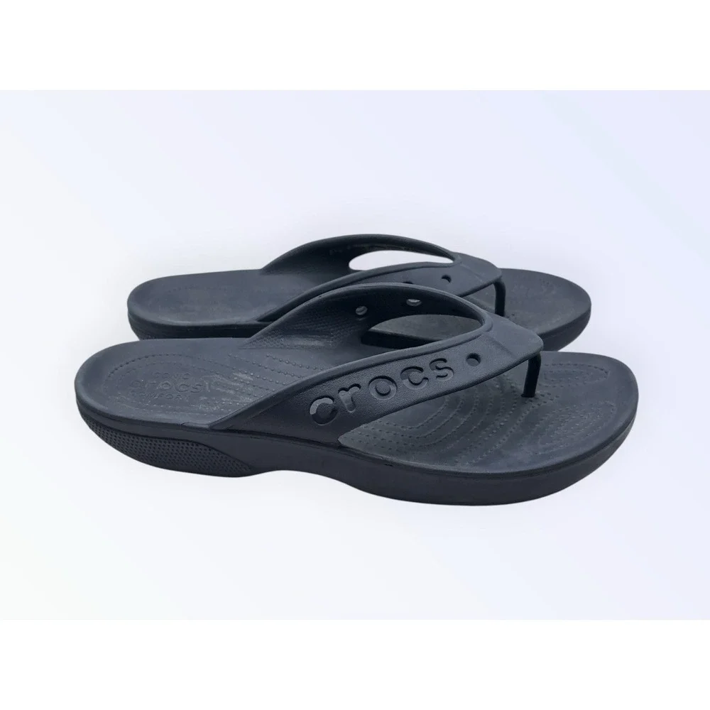Crocs Baya II Comfort Flip Flop Sandals Navy Blue Men's Size 12